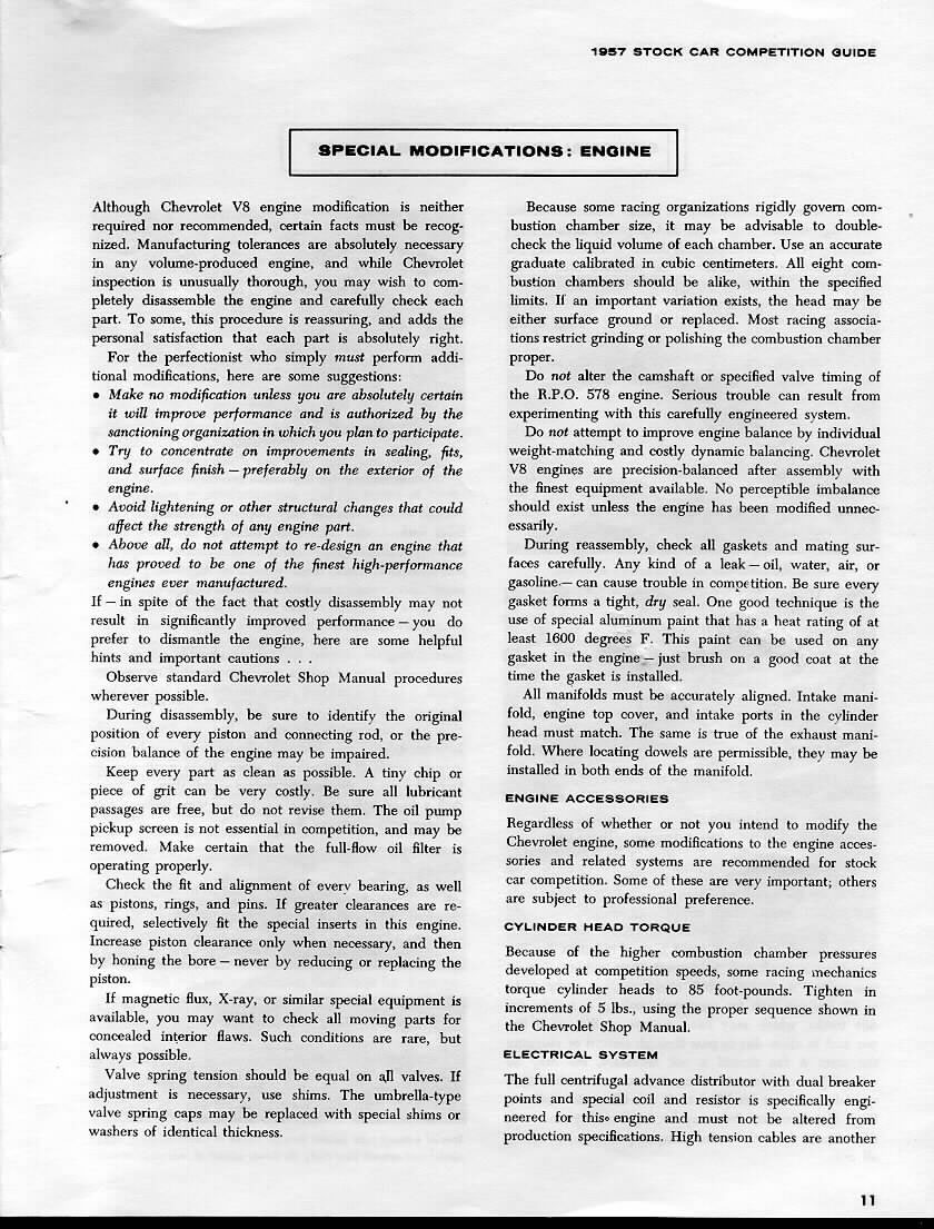 1957 Chevrolet Stock Car Guide Page 8